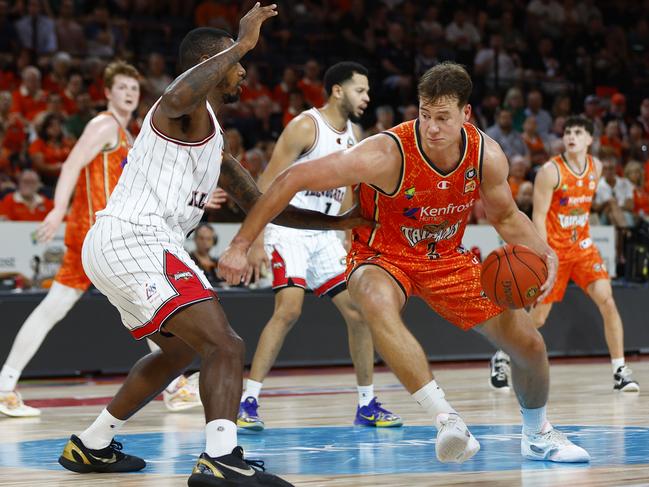 Sam Mennenga has joined the Breakers from Cairns. Picture: Brendan Radke