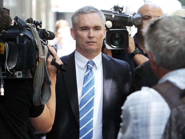 Thomson, pictured after his 2014 conviction, has been charged by the AFP.