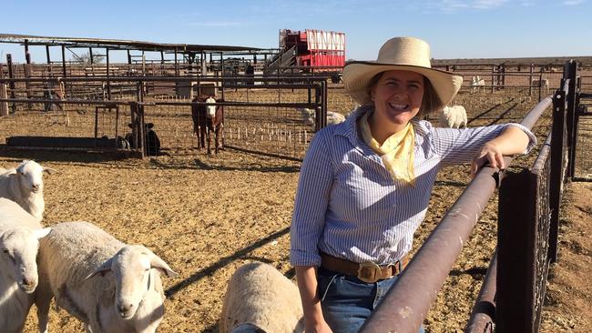 Ellen Litchfield is a sheep and beef farmer at Marree. Picture: Supplied