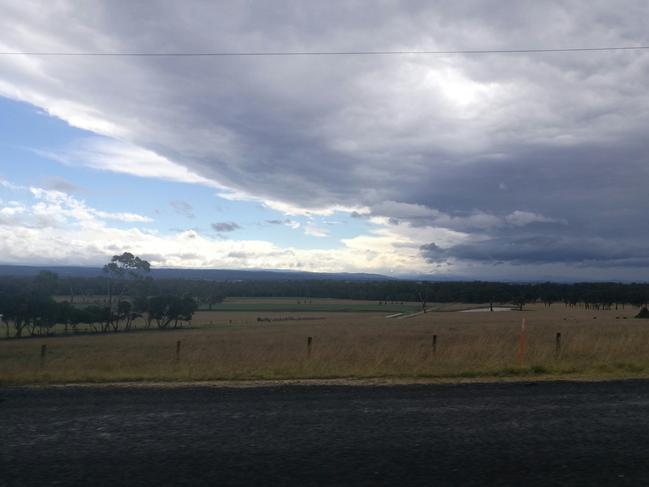 Storm clouds gather over Traralgon in Gippsland. Generic rain and storm picture. Picture: Kirrily Carberry