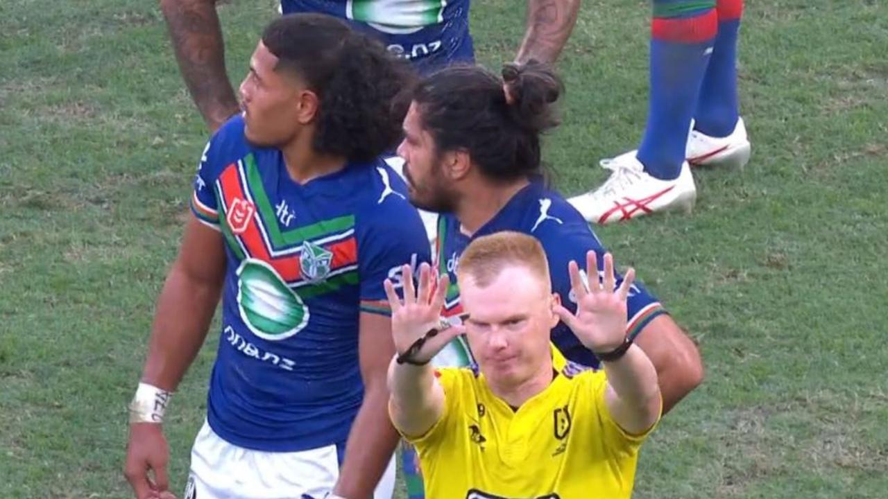 Todd Smith sent him to the sin bin. Picture: Fox Sports