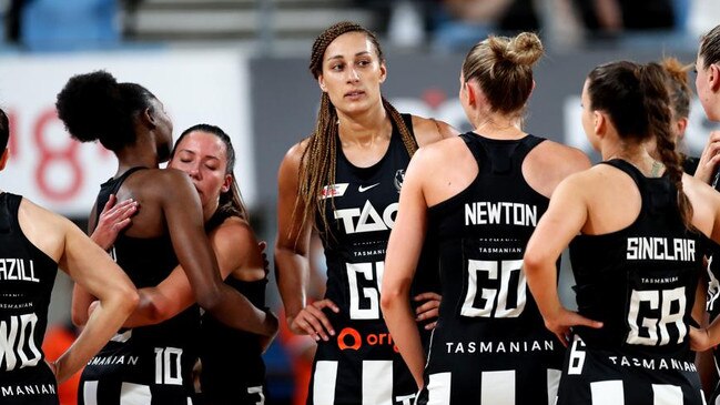 Collingwood’s Super Netball team is on the brink of collapse. (Photo by Brendon Thorne/Getty Images)