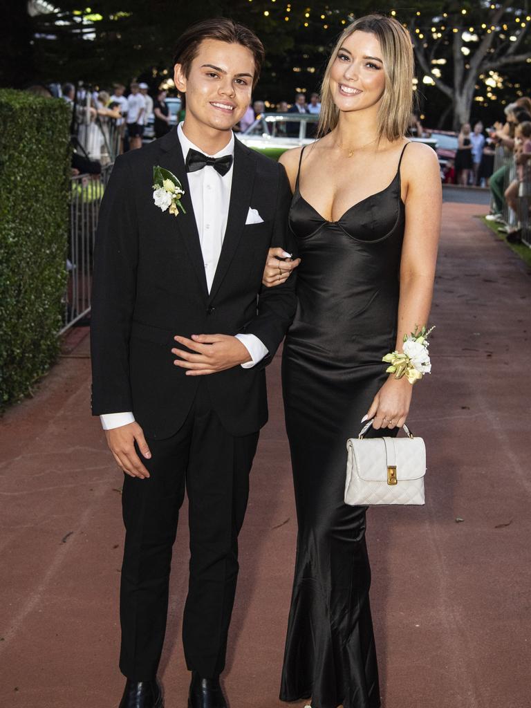 Zac Delaney and partner Charlotte Biss at St Mary's College formal at Picnic Point, Friday, March 24, 2023. Picture: Kevin Farmer