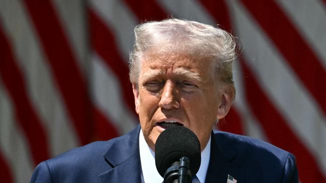 US President Donald Trump singled out an Aussie billionaire for praise. Picture: Mandel Ngan/AFP
