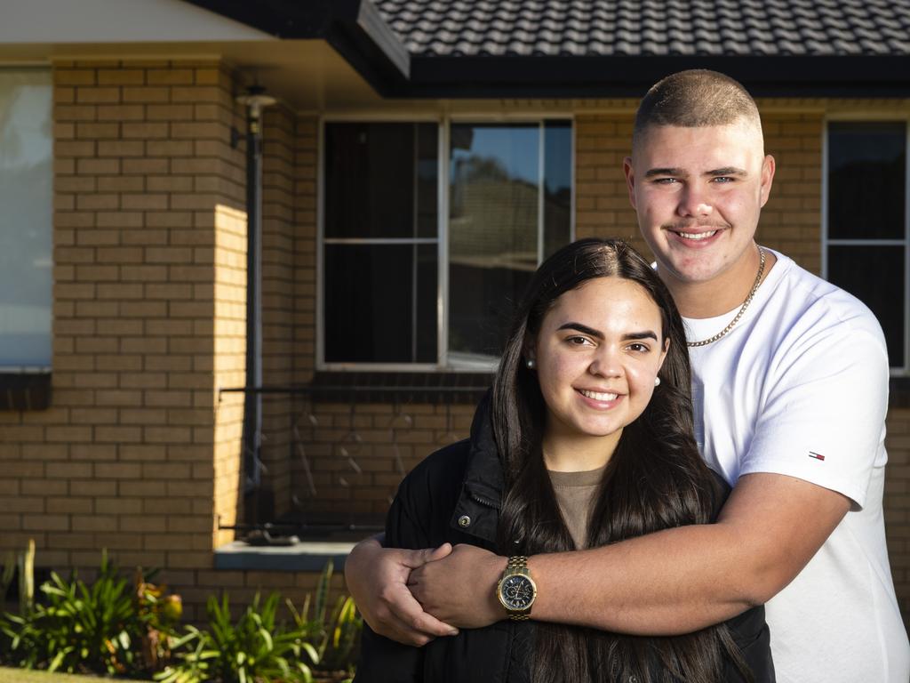 Tyler Hook and Aaliyah Suey. Picture: Kevin Farmer