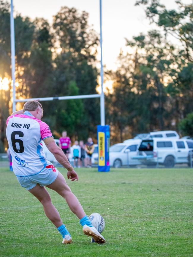 Cody Roach converting a goal. Picture: Thomas Lisson