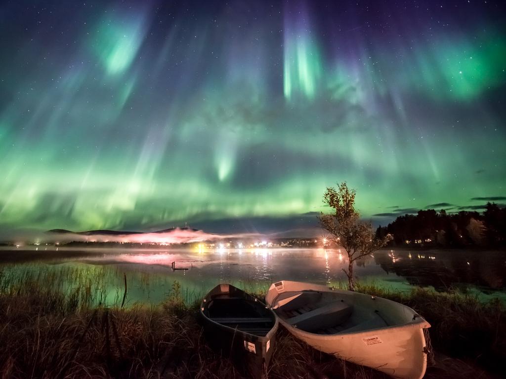 Kayaks... Äkäslompolo, Finland. Picture: Marcus Kiili/Insight Astronomy Photographer of the Year 2016