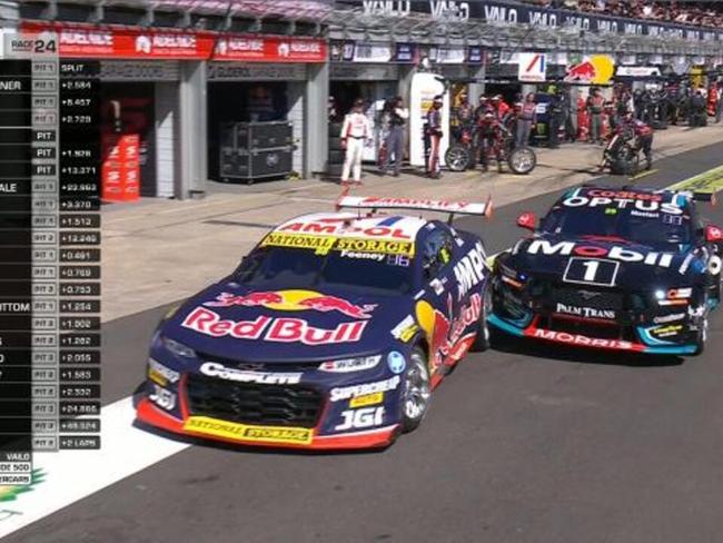 Feeney penalised for pit lane collision