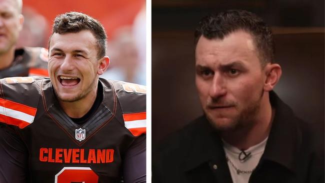 Johnny Manziel revealed he lost nearly 20kg on "a strict diet of blow". Photo: Getty Images and Club Shay Shay/YouTube