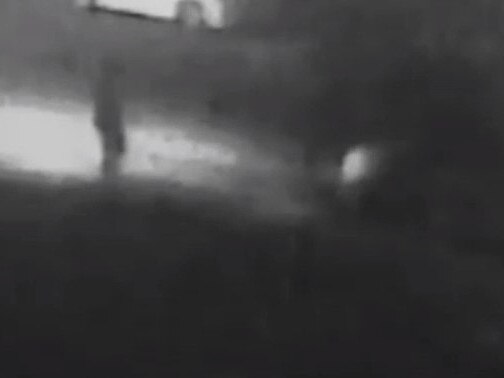 CCTV then captures the moment Mr Stemler approaches the Commodore outside his address on Broughton Street in Canterbury before he is fatally shot. Picture: NSW Police