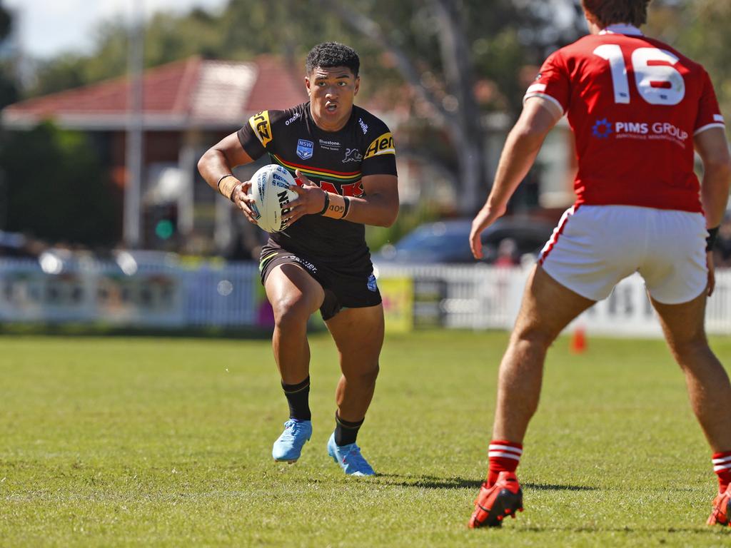 Katoa left the Panthers because he was stuck behind Nathan Cleary and Jarome Luai. Picture: Richard Dobson