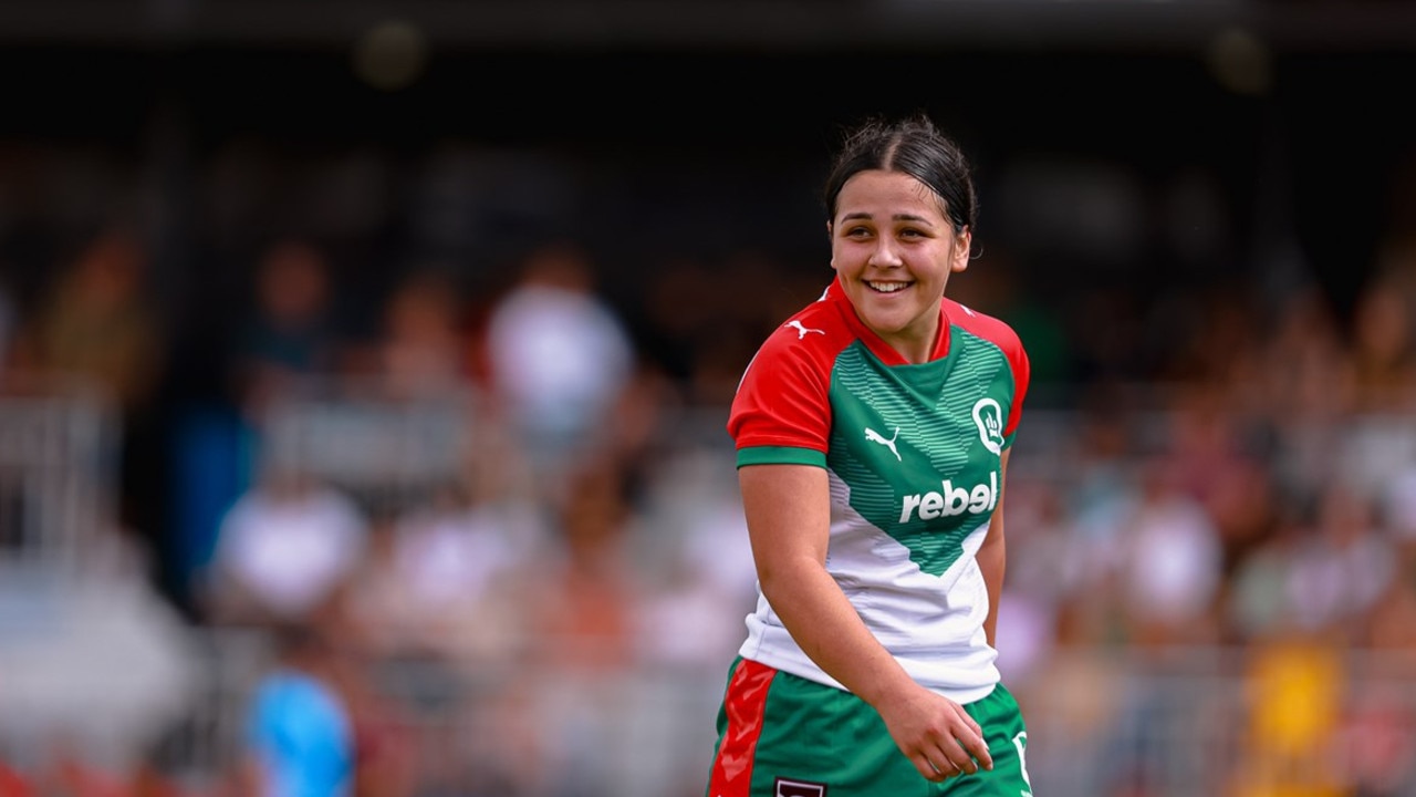 Lili Lewis of Souths Logan playing for City U17s last season. Photo: Erick Lucero/QRL