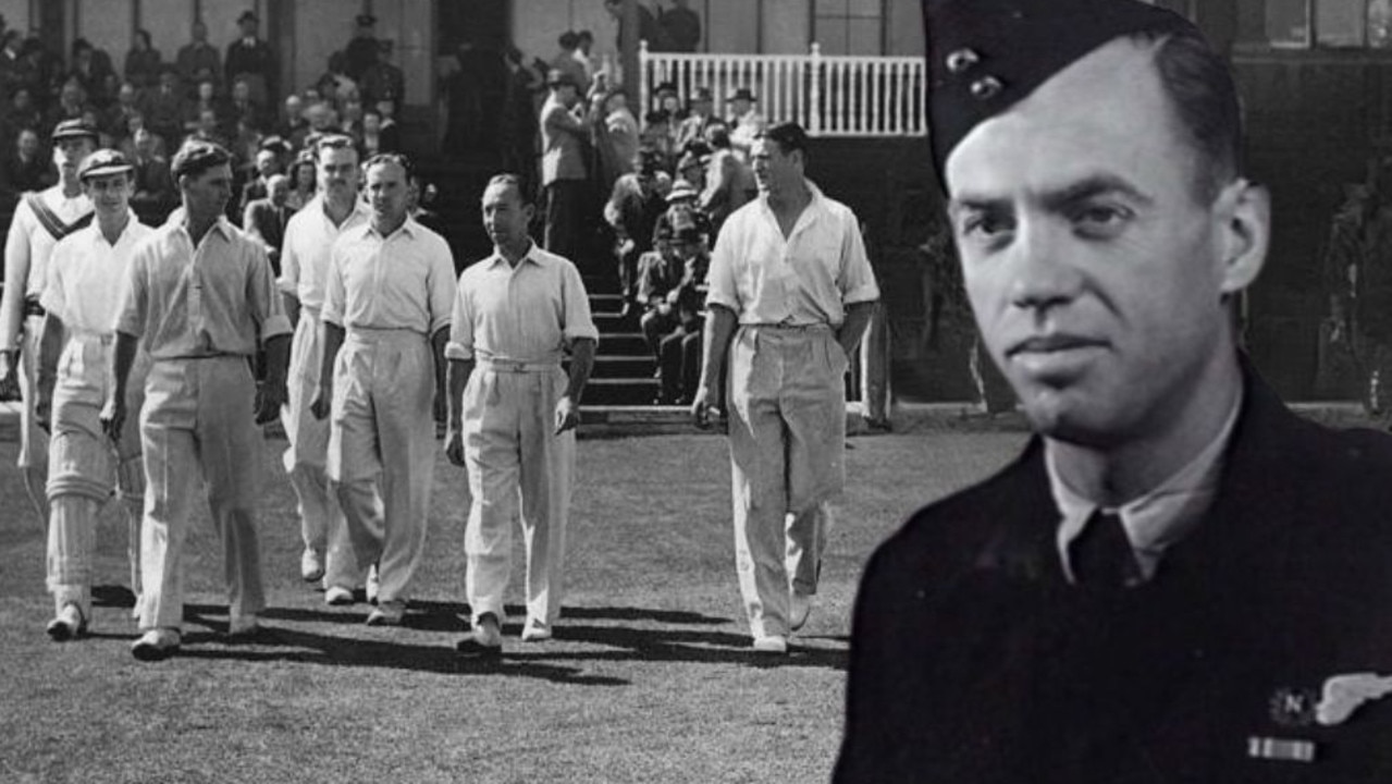 The 1945 Australian Services team with Warrant Officer Robert Graham Williams MBE inset. Picture: Supplied