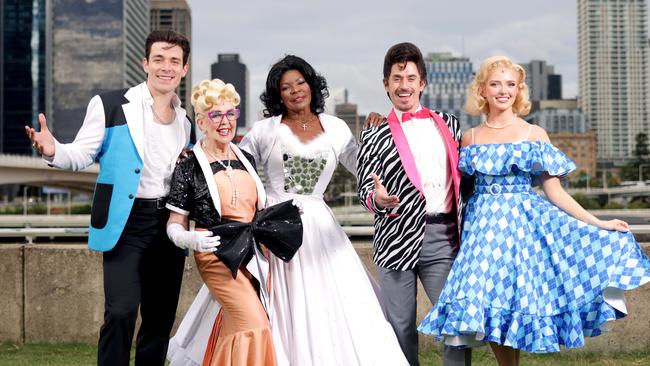 Fabian Andrass, Patti Newton, Marcia Hines, Bobby Fox, Annelise Hall, Grease the musical, Opens soon mat QPAC South Brisbane – on Thursday 2nd January 2025 – Photo Steve Pohlner