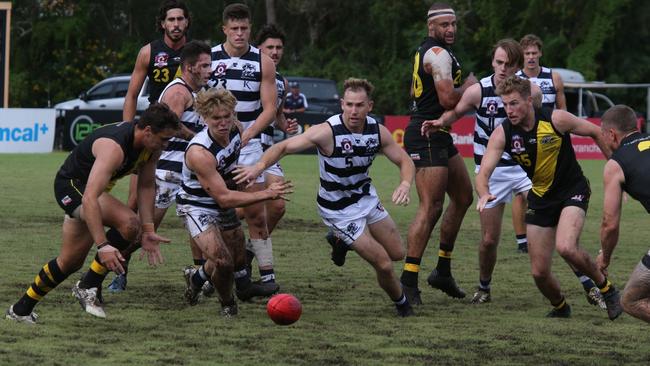 Even the QAFL has had to postpone a number of senior fixtures in the past fortnight with councils choosing to close grounds in an effort to protect against long term damage. Picture: Mike Batterham