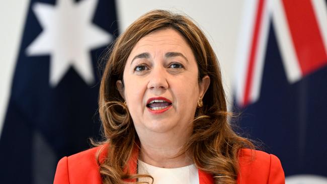 In August last year, Queensland Premier Annastacia Palaszczuk hit pause on interstate arrivals, saying “Queensland is being loved to death”. Picture: NCA NewsWire / Dan Peled