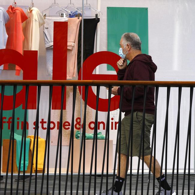 Day 2 in lockdown. Most shops at a deserted Pacific Fair were closed. Picture: Tertius Pickard