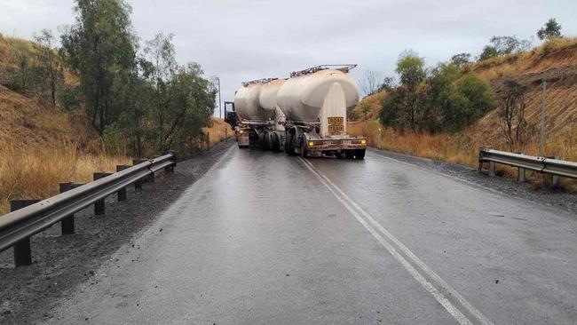 Photos show the shocking aftermath of a serious crash involving two utes and a tanker on Saraji Rd on July 4. Picture: Supplied
