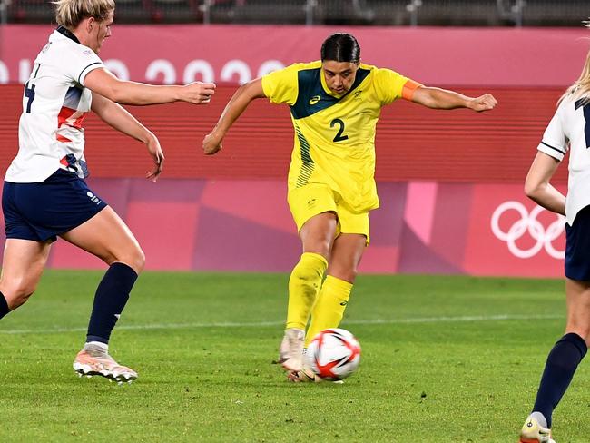 Sam Kerr notched the equaliser in the dying embers of the second half to send the game into extra time.