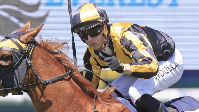 Brenton Avdulla partners Just A Jedi on Wednesday. Picture: Getty Images