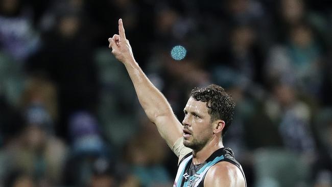 Travis Boak is one of the prime movers for a Port Adelaide team suited by shorter quarters.