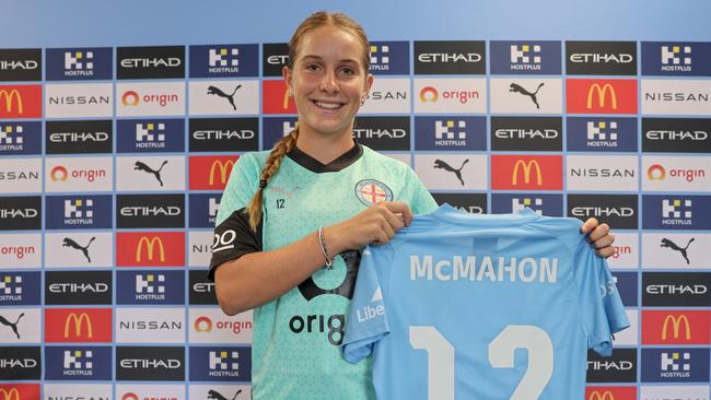 Shelby McMahon, 15, has signed with Melbourne City's women's A-Leagues side for the remainder of the 23/24 season. Photo: Supplied