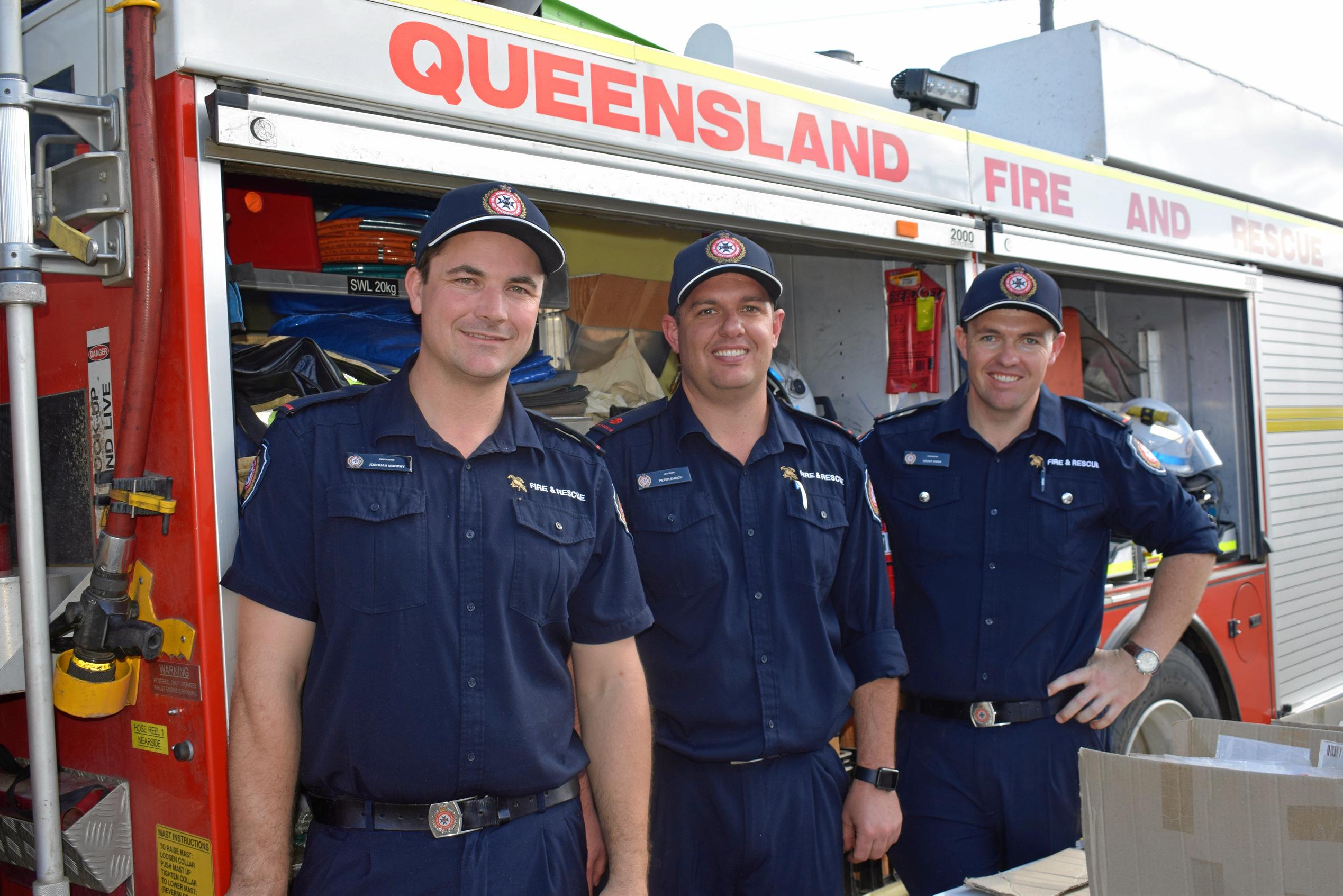 Josh Murray, Peter Ehrich and Grant Owen. Picture: Emily Bradfield