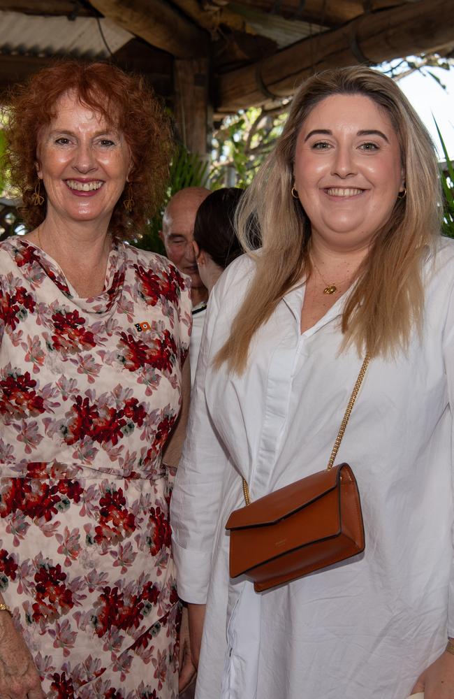 Ms Ruth Eirwen Jones and Melanie Plane NT News Editor during the 2024 Royal Darwin Show bake off. Picture: Pema Tamang Pakhrin