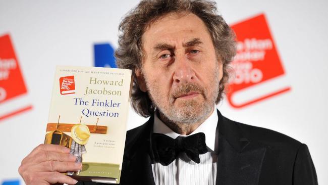 British author Howard Jacobson with his 2010 Man Booker Prize-winning work <i>The Finkler Question</i>. Picture: AFP