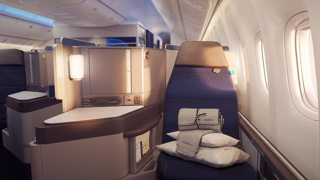 United Airlines Polaris business class.