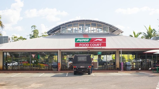 The former Puma service station at Kybong which was once home to the 13m tall Matilda kangaroo.