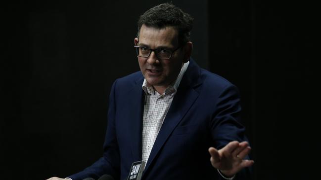 Daniel Andrews says he is not willing to lock the state down for an additional two days to qualify for a support package. Picture: Getty Images