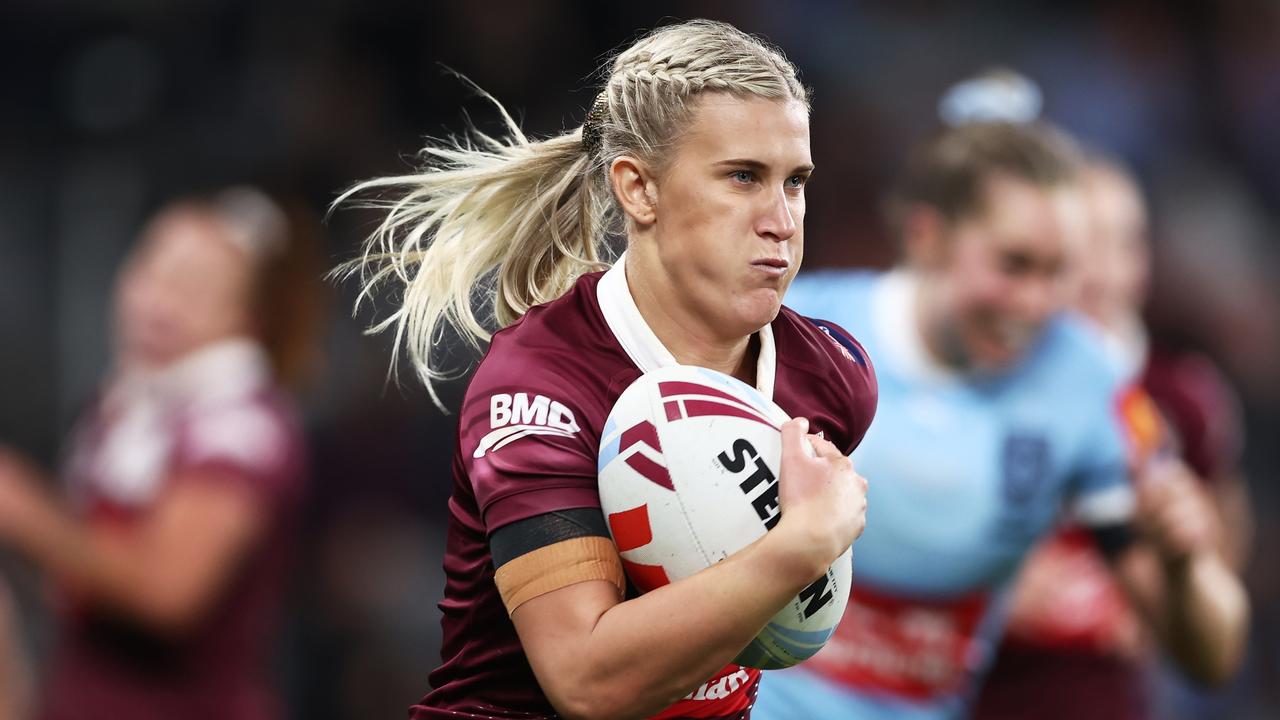 Shenae Ciesiolka of the Maroons delivered another stellar result in Game 2. Picture: Matt King / Getty Images