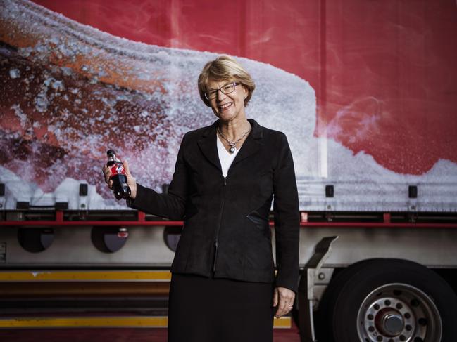 Tasmanian born and raised Group Managing Director of Coca-Cola Amatil, Alison Watkins, who is responsible for 12,000 staff in six countries.