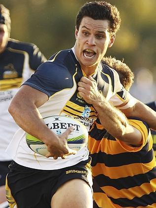 Matt Toomua on the burst for the Brumbies.