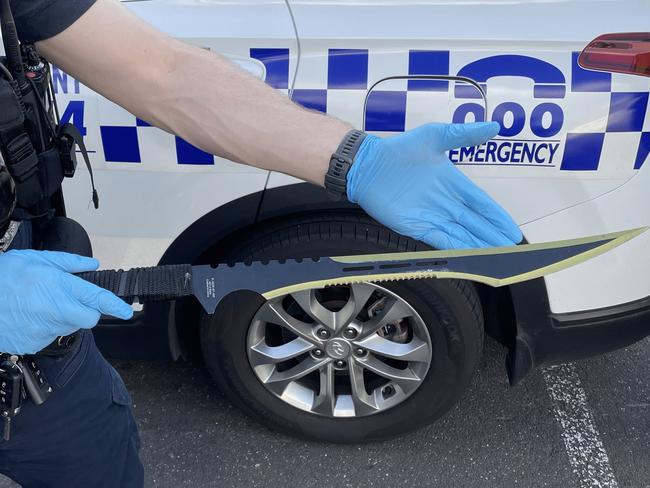 Police have seized more than 100,000 knives from Victorians in the past decade as they crack down on those supplying them to youths. Supplied: Victoria Police