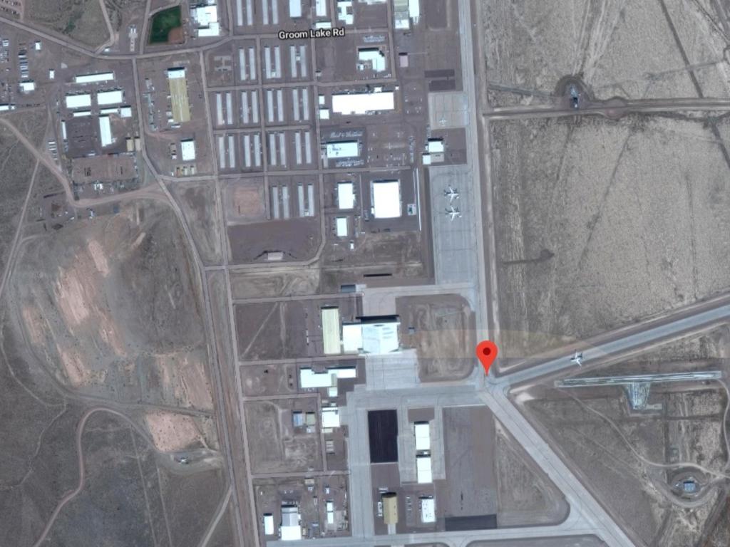 Area 51 visible on Google Maps.