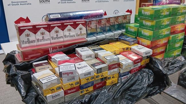 More than $23m worth of illegal tobacco and vape products have been seized since July as part of a government crackdown. Picture: Elizabeth Henson
