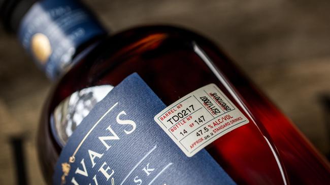 SULLIVANS COVE DISTILLERY WINS *WORLD'S BEST SINGLE CASK SINGLE MALT WHISKY* AGAIN. Pic: Supplied