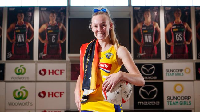 Newton Jaguars netballer Sienna Burns was recently selected for the Australian under-17 squad. Picture: Matt Turner