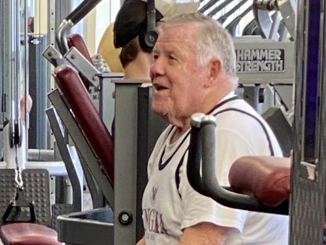 The great Bobby McCarthy still in the gym at 74.