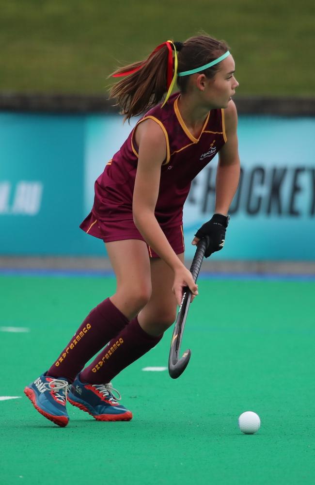 Sunshine Coast hockey star Sarah Chilton in action.