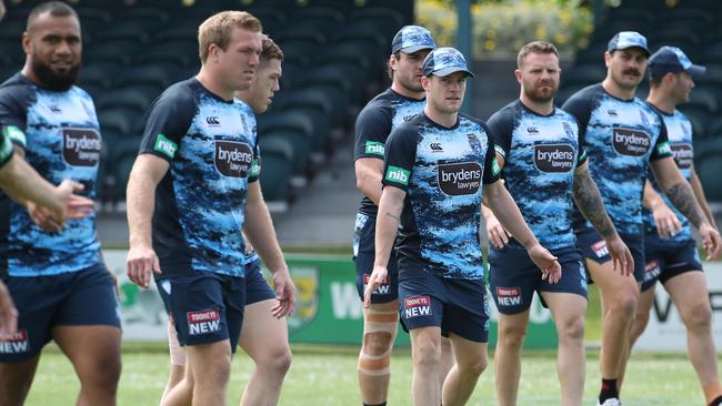 NSW State of Origin squad training in Wyong on the Central Coast. Picture: David Swift