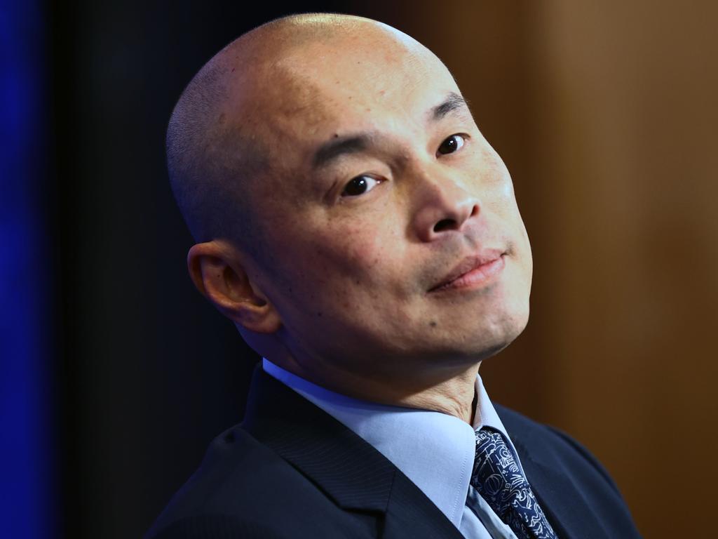 Chinese Embassy spokesman Wang Xining prior to his discussion at the National Press Club on the ‘China crisis’. Picture: NCA NewsWire / Gary Ramage