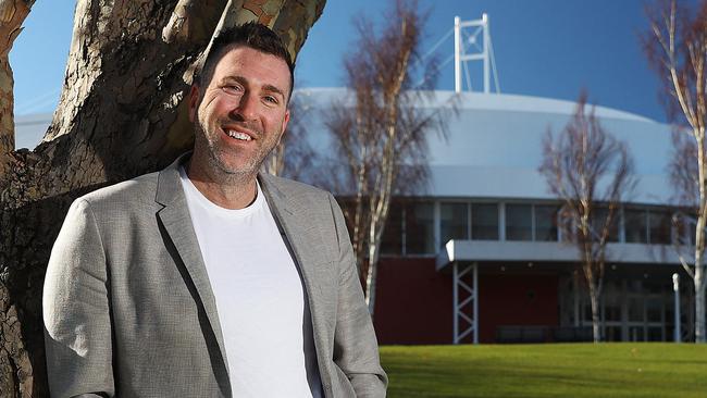 Justin Hickey of Melbourne at the Derwent Entertainment Centre. Justin is throwing his money behind the state's NBL bid. Picture: SAM ROSEWARNE