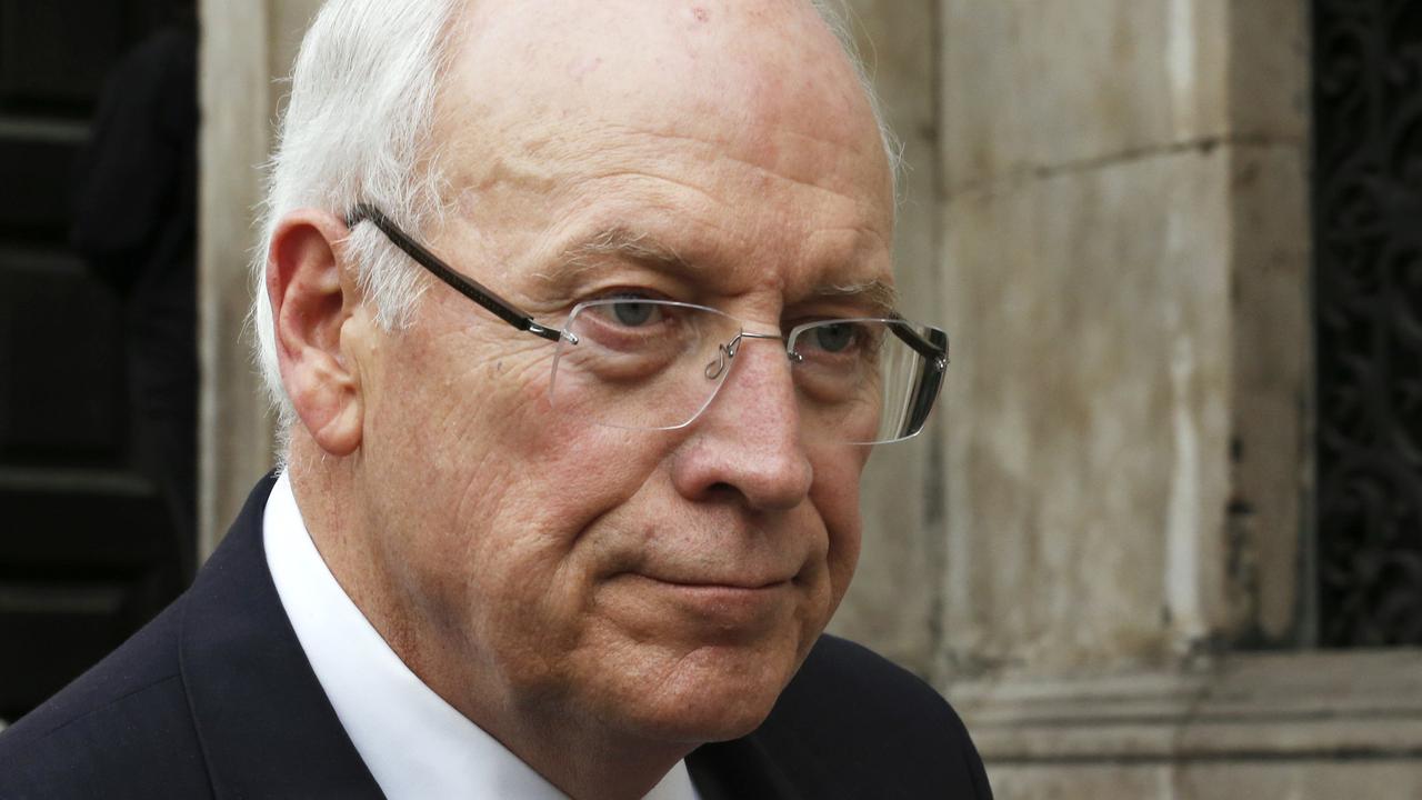 Former Bush US Vice President Dick Cheney is among the ex-defence chiefs warning Trump off. Picture: Olivia Harris, Pool/AP