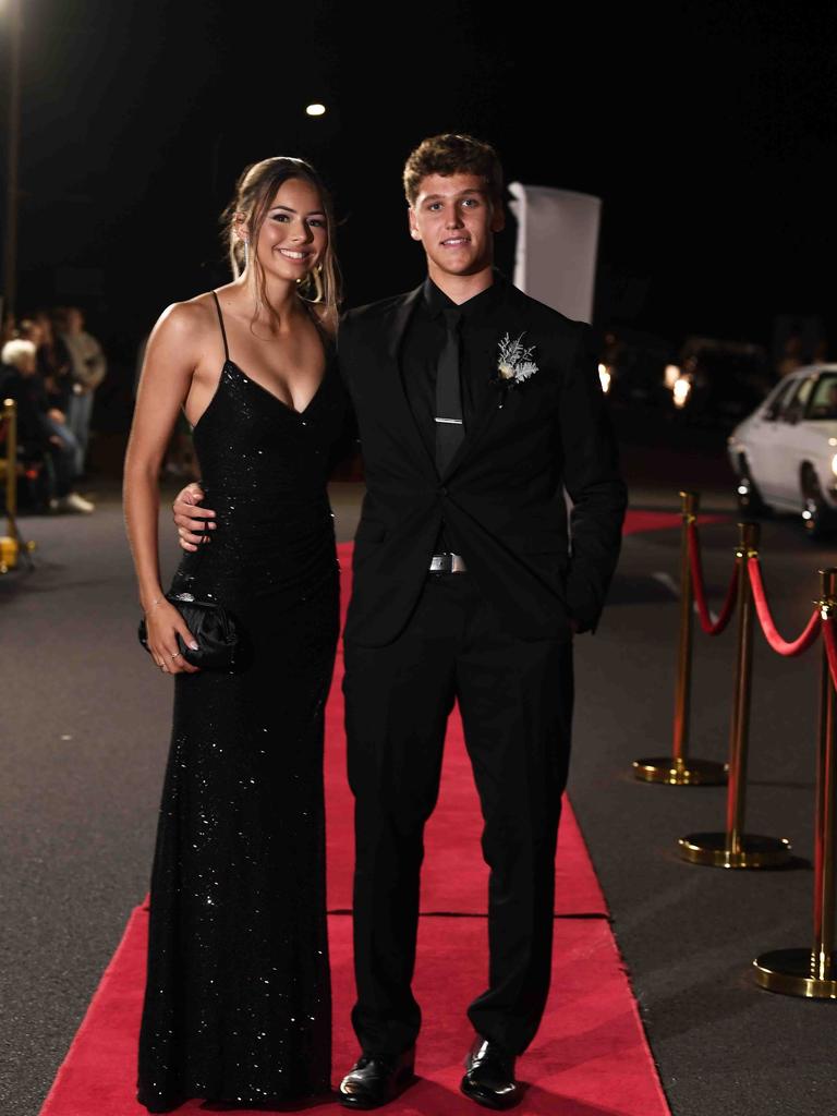 Kobi Marchant &amp; Lucia Williams at Xavier Catholic College year 12 formals. Picture: Patrick Woods.