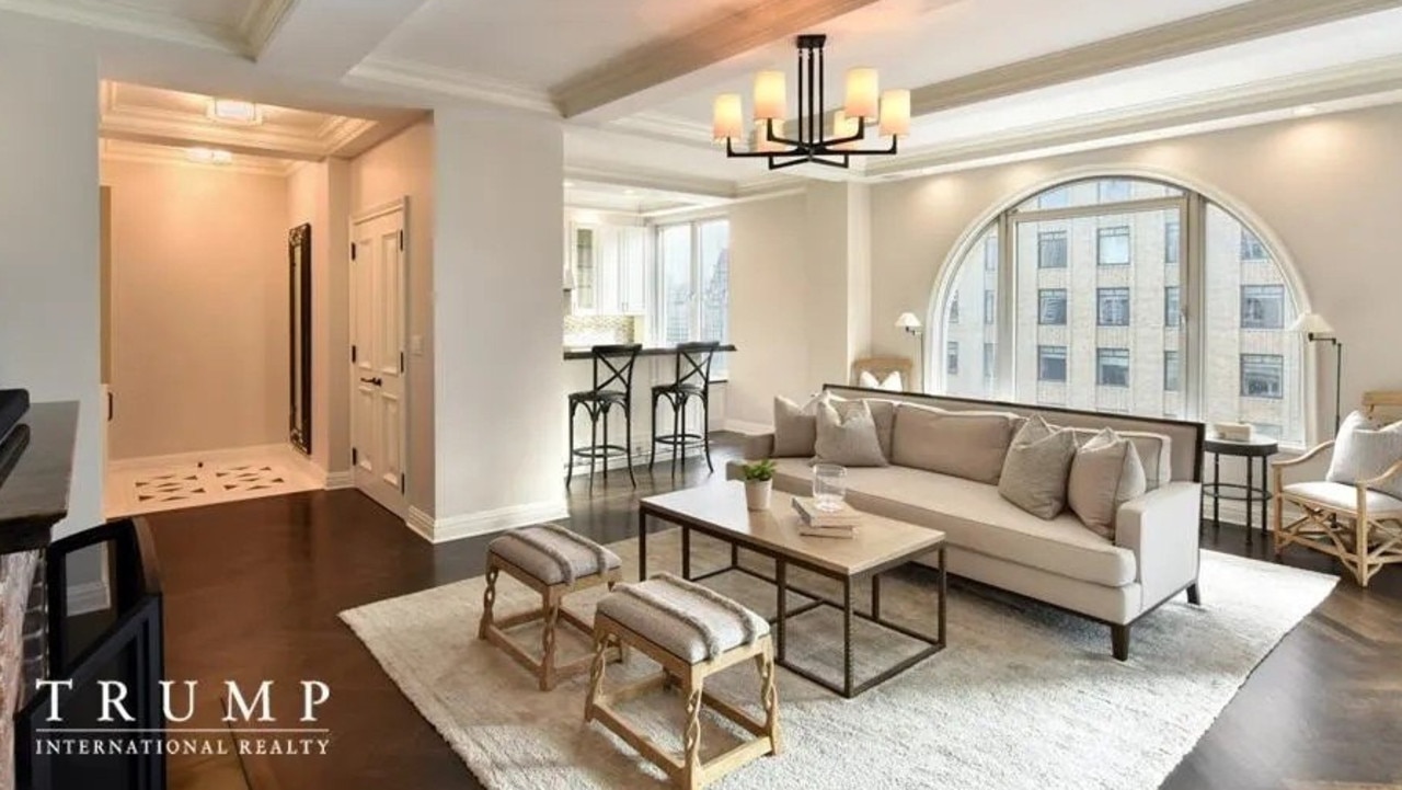 The couple owns a four-bedroom, five-bathroom apartment in the heart of New York City. Picture: Realtor