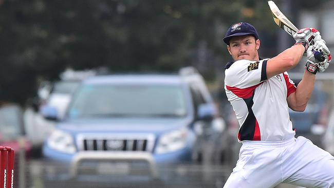 Diggers Rest Bulla coach Kevin Barker cuts during the tied GDCA grand final. Picture: Dennis Manktelow.