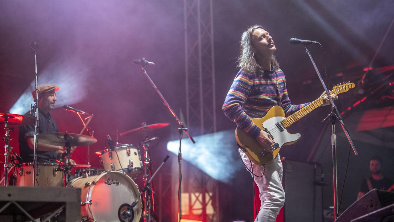 The Whitlams perform their Eternal Nightcap album at the Toowoomba Carnival of Flowers Festival of Food and Wine. Sunday, September 11, 2022. Picture: Nev Madsen.